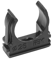 Клипса для гофры IEK CF25 Д=25 черный (уп. 100шт) картинка